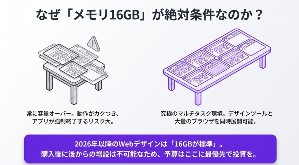 デザイン作業にメモリ16GBが必要な理由