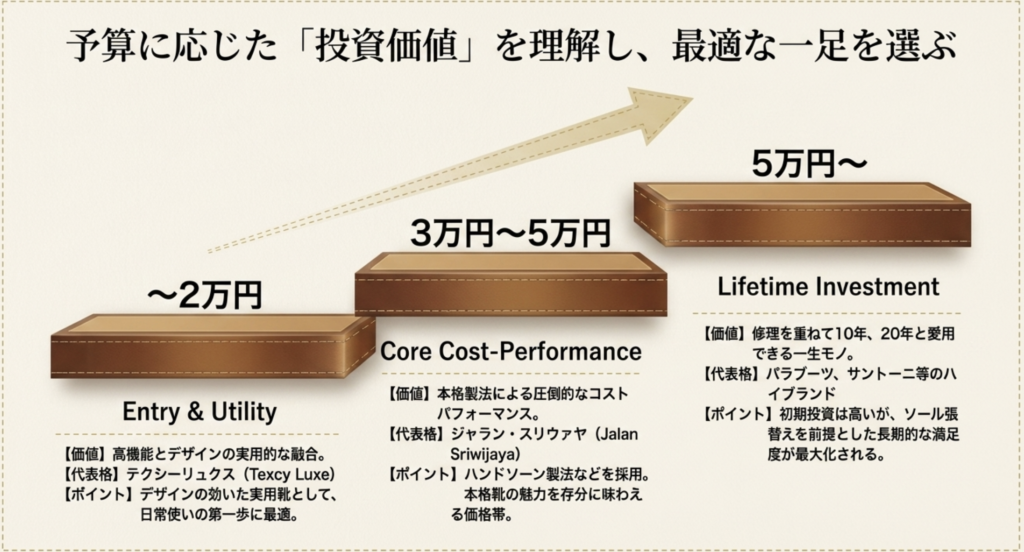 予算に合わせた価格帯別のコスパとブランド選択