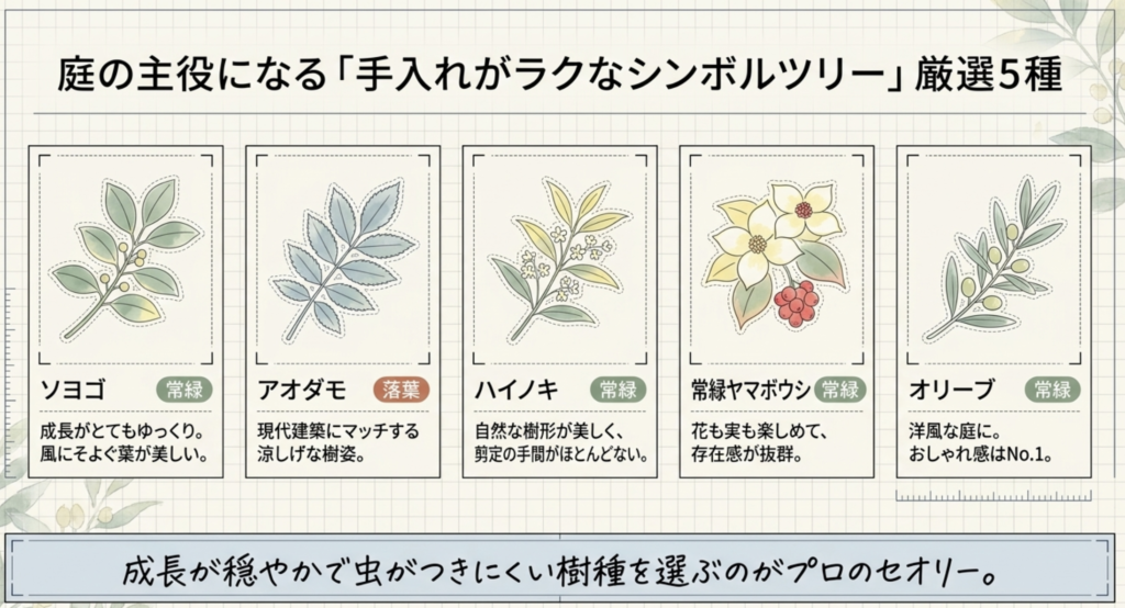 初心者でも育てやすいシンボルツリーの厳選種