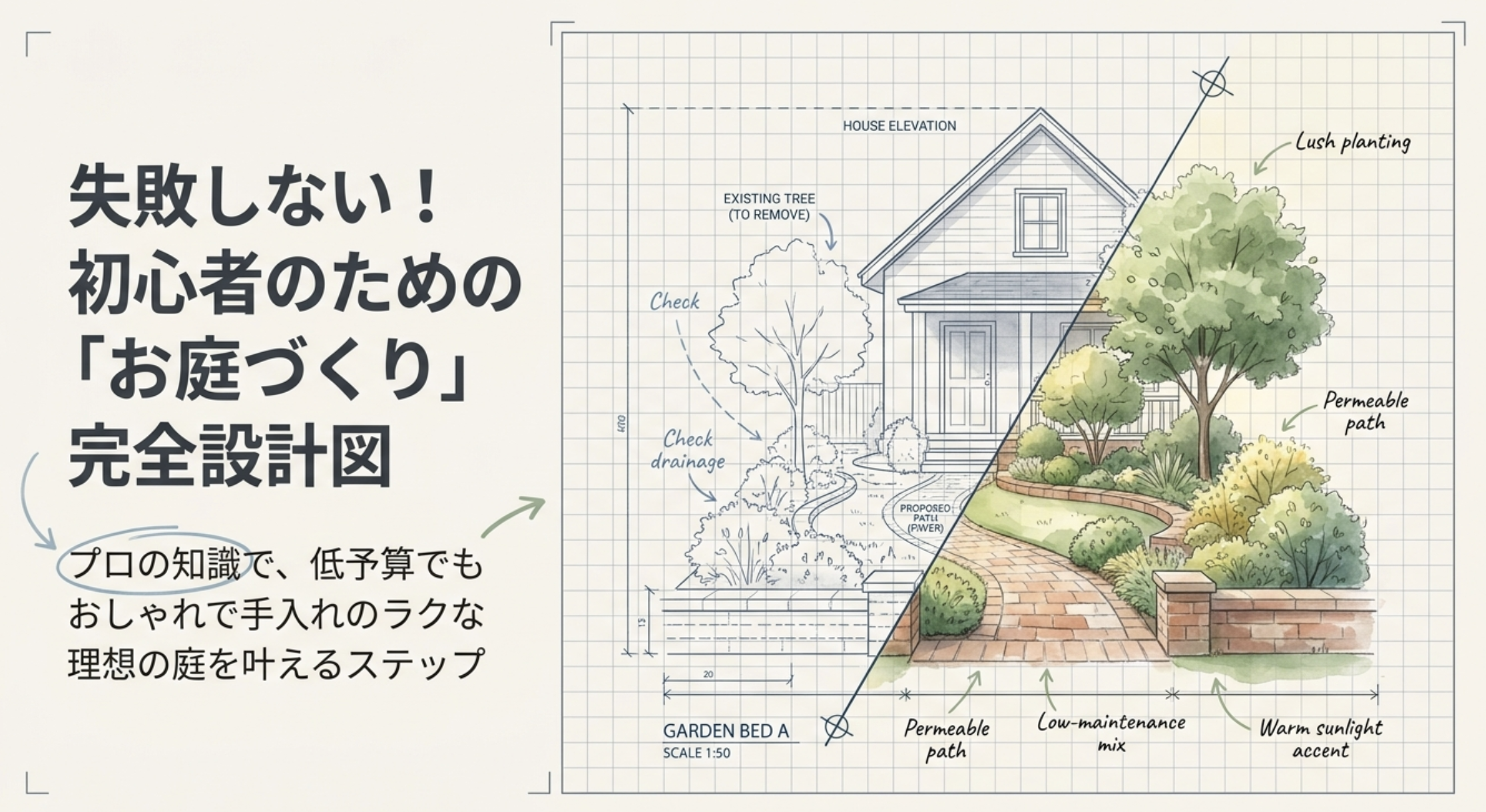 庭の初心者がデザインで失敗しないコツ！プロが教える成功の秘訣