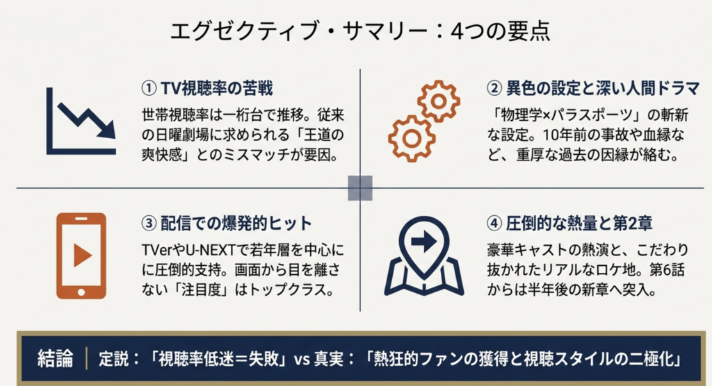 日曜劇場GIFTの視聴率と最新の推移