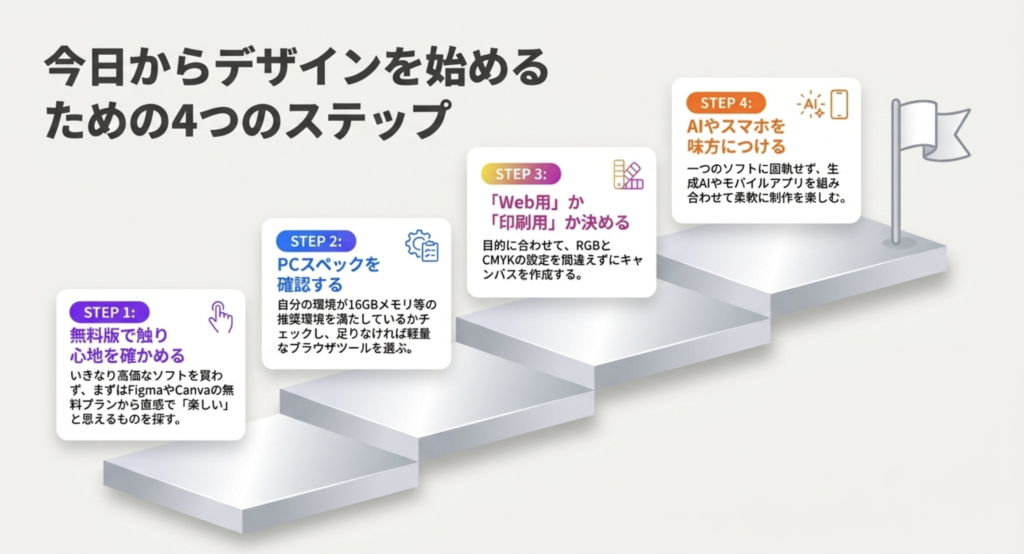 目的に合うデザイン初心者向けソフトの選び方